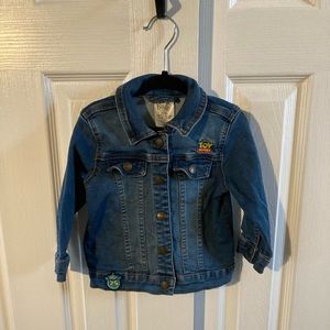 Disney Baby Boys Toy Story 25th Anniversary Blue Denim Jacket Size 12-18 Months
